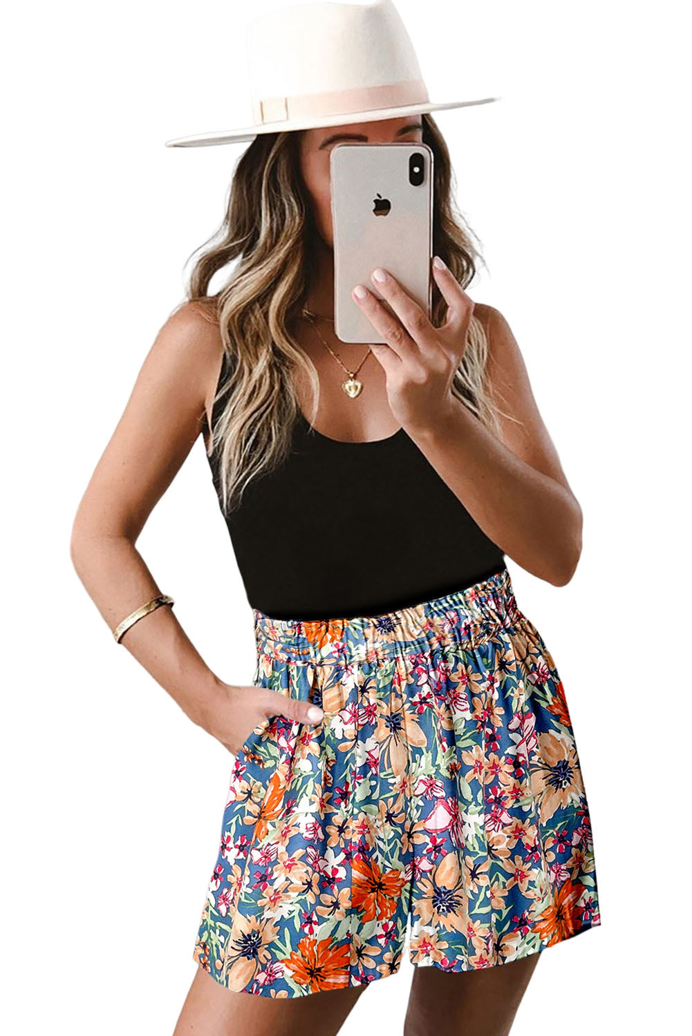 Floral Wide Leg Shorts